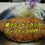 揚げたてトンカツがワンコイン500円！とんかつ松乃家で食べてきました！